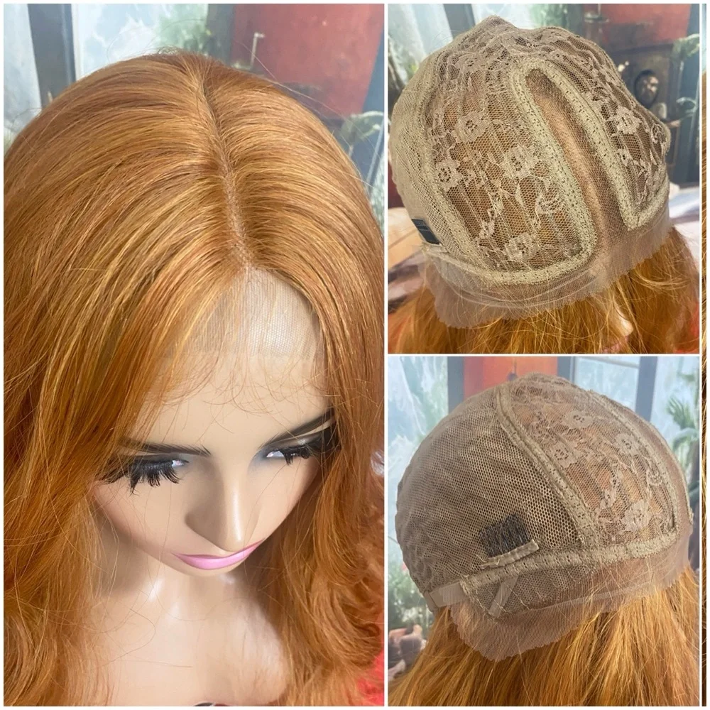 Ginger Lace Front Wig with baby hair, wide lace part
